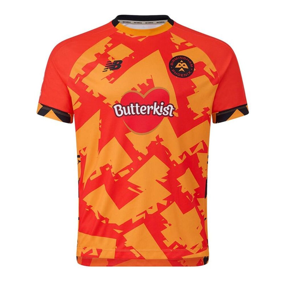 New Balance Mens Birmingham Phoenix Cricket Shirt / Orange